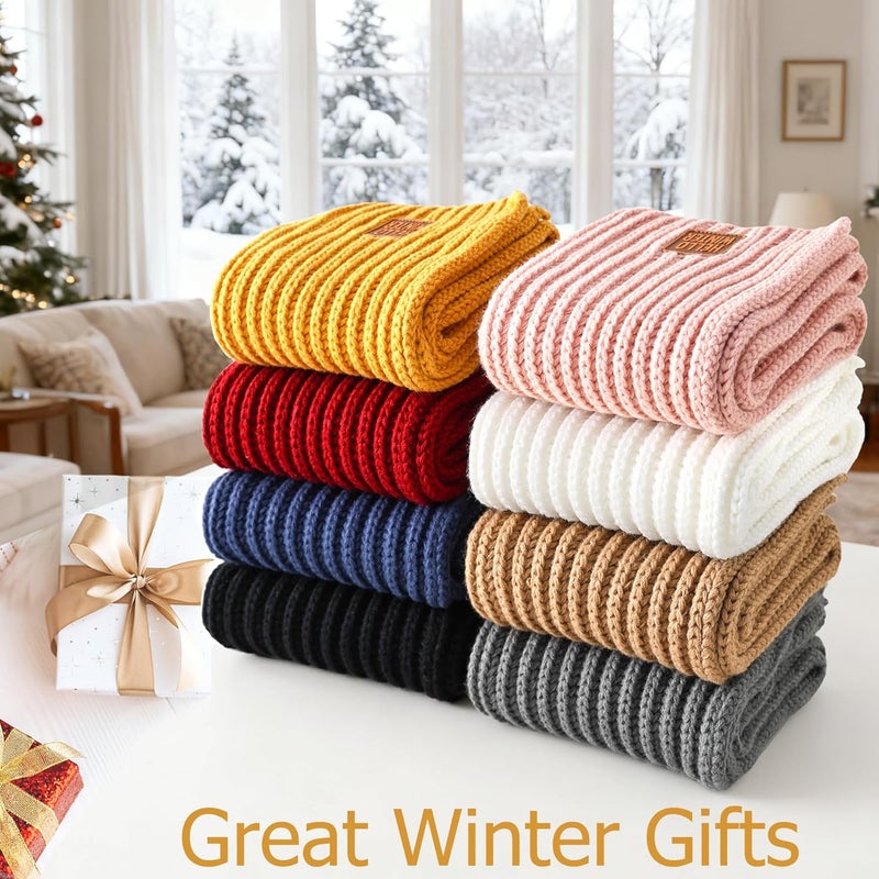 Hello Winter Kids Scarf Winter Neck Warmer Toddler Neck Scarf Girls Thick Scarves Boys Warm Neck Warp 2-12 Years - Image 3